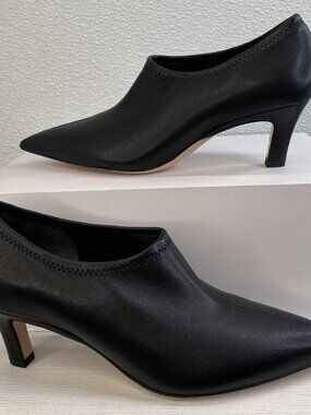 Favorite Daughter Stoj Kitten Heel Ankle Booties Women's Size 6 Black Leather